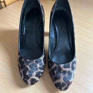 Michael Kors Leopard and Black Heels